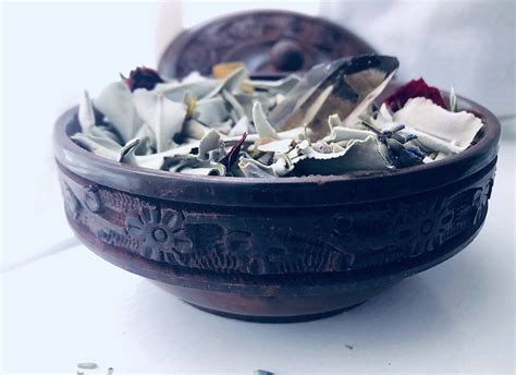 Wooden Incense Bowl 